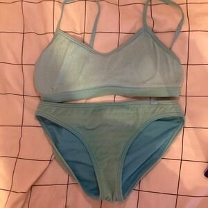 Abercrombie and fitch kids teal bikini size 11/12